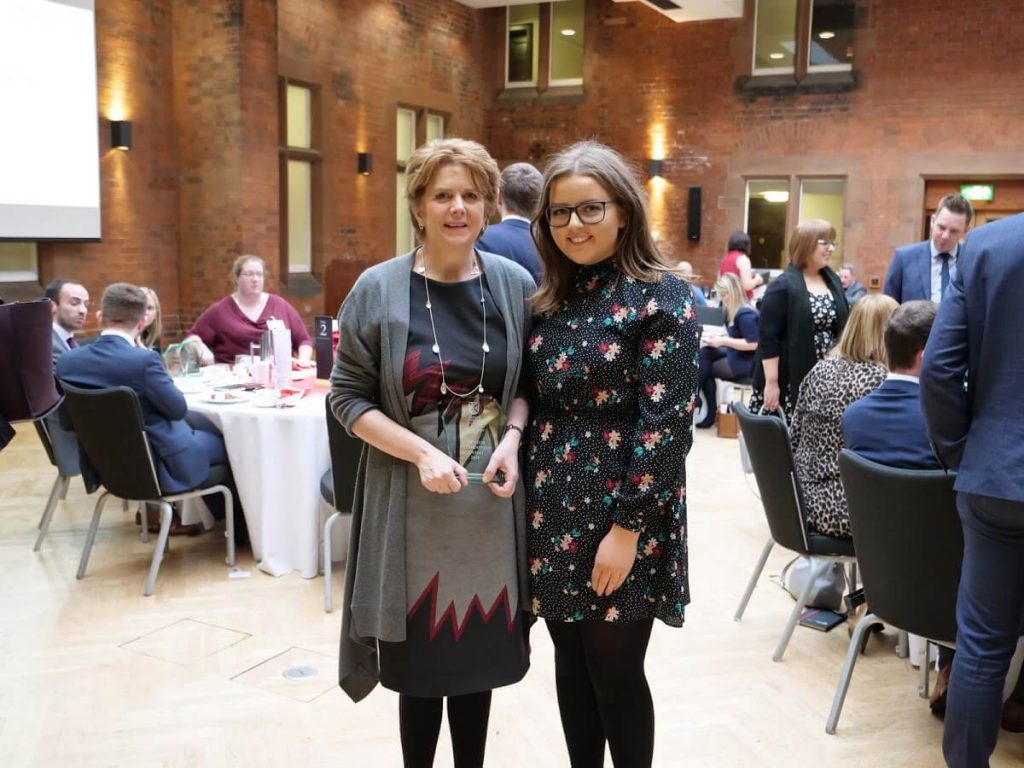 Mary McAllister receives the QUB Mentor Recognition Award