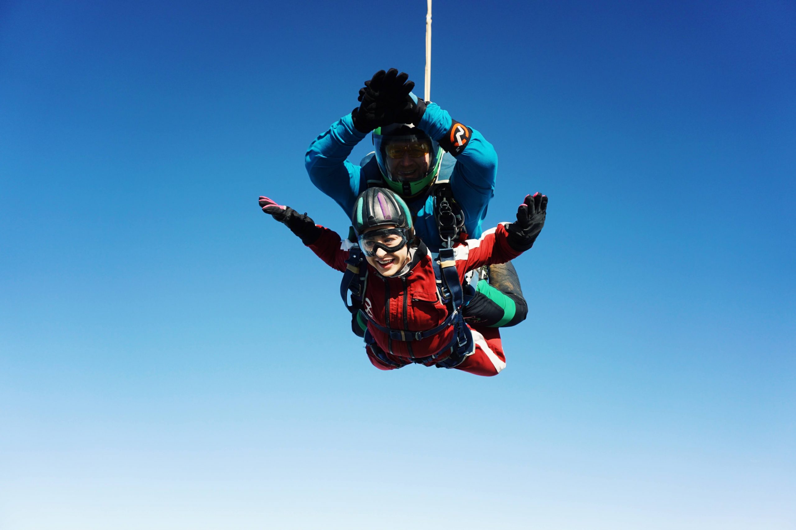 Celine skydives for AWARE