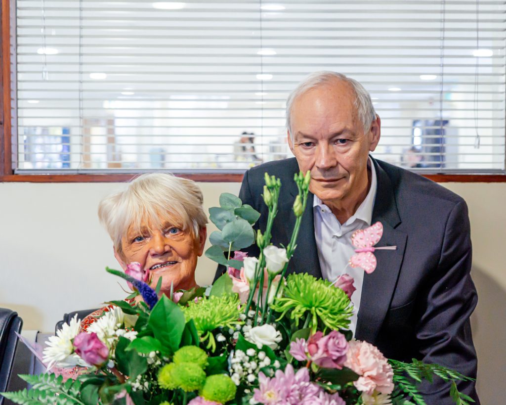 Eileen Nixon with Dr Peter Fitzgerald