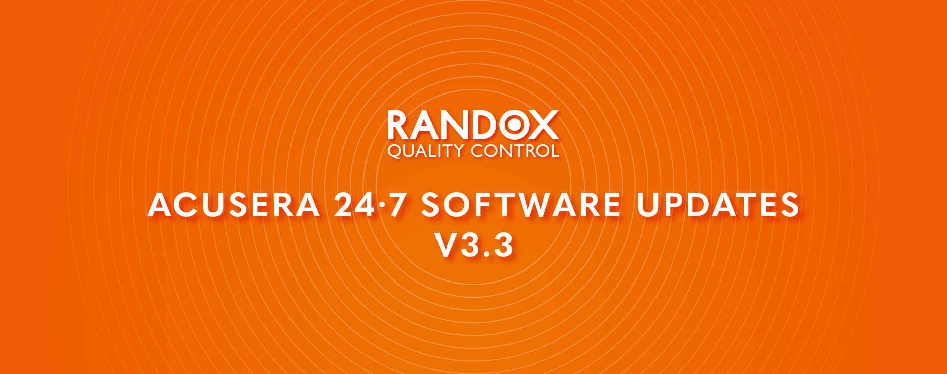 Acusera 24.7 Software updates v3.3