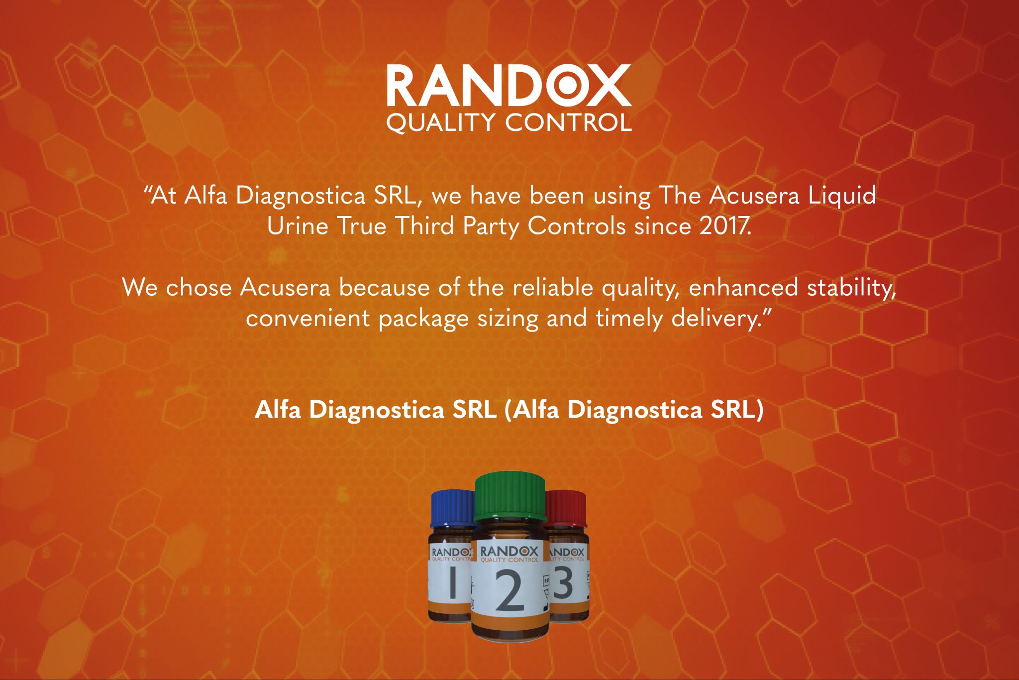 Internal Quality Control | Randox Acusera | True Third Party QC