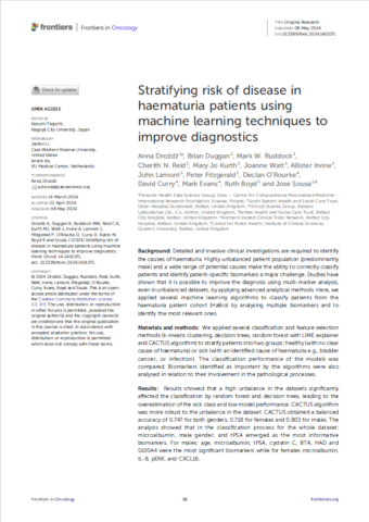 2024.Stratifying risk of disease in haematuria patients using machine learning techniques to improve diagnostics