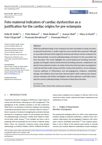 2024.Feto-maternal indicators of cardiac dysfunction as a justification for the cardiac origins for pre-eclampsia