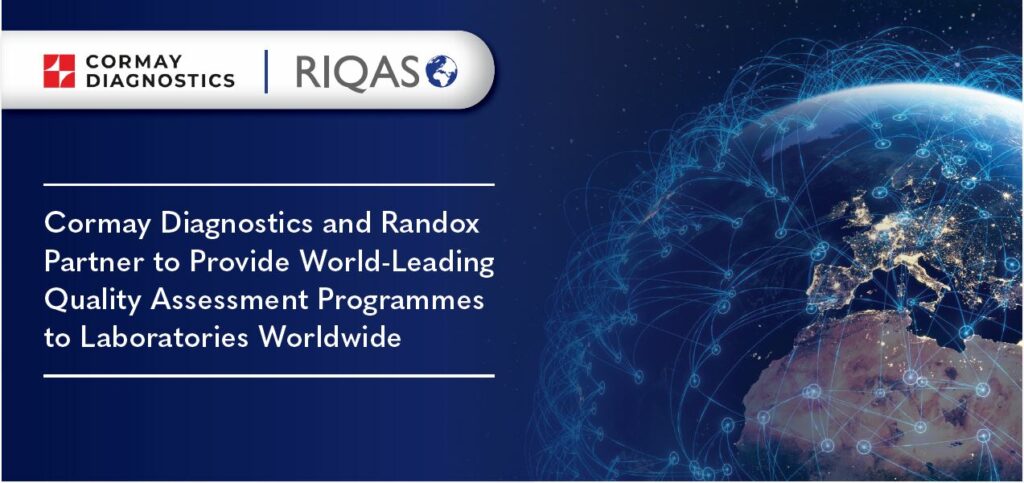 Cormay Diagnostics and RIQAS Partnership Banner